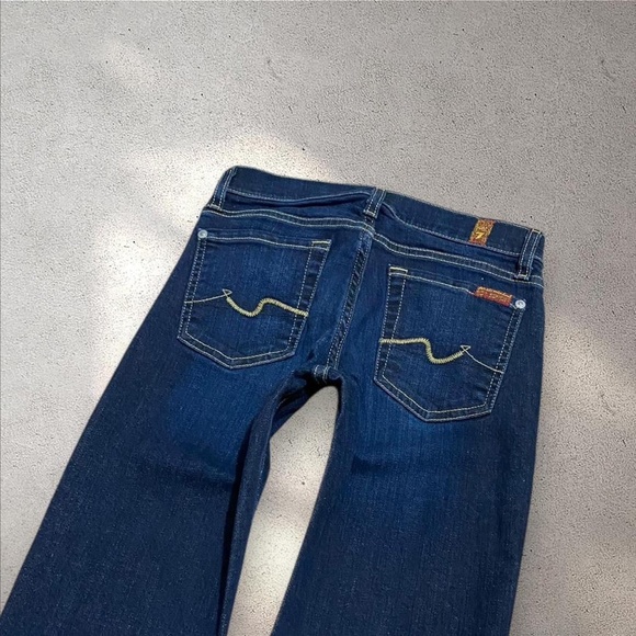 7 For All Mankind Low Rise Flare Jeans - Picture 3 of 6